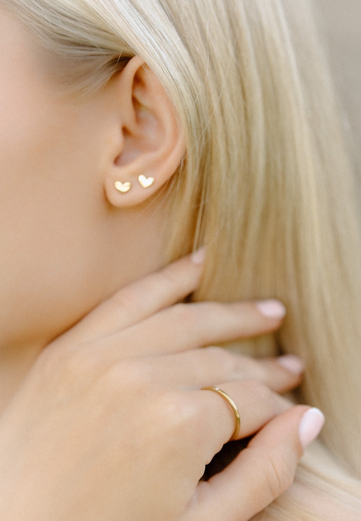 Tiny Heart Earrings